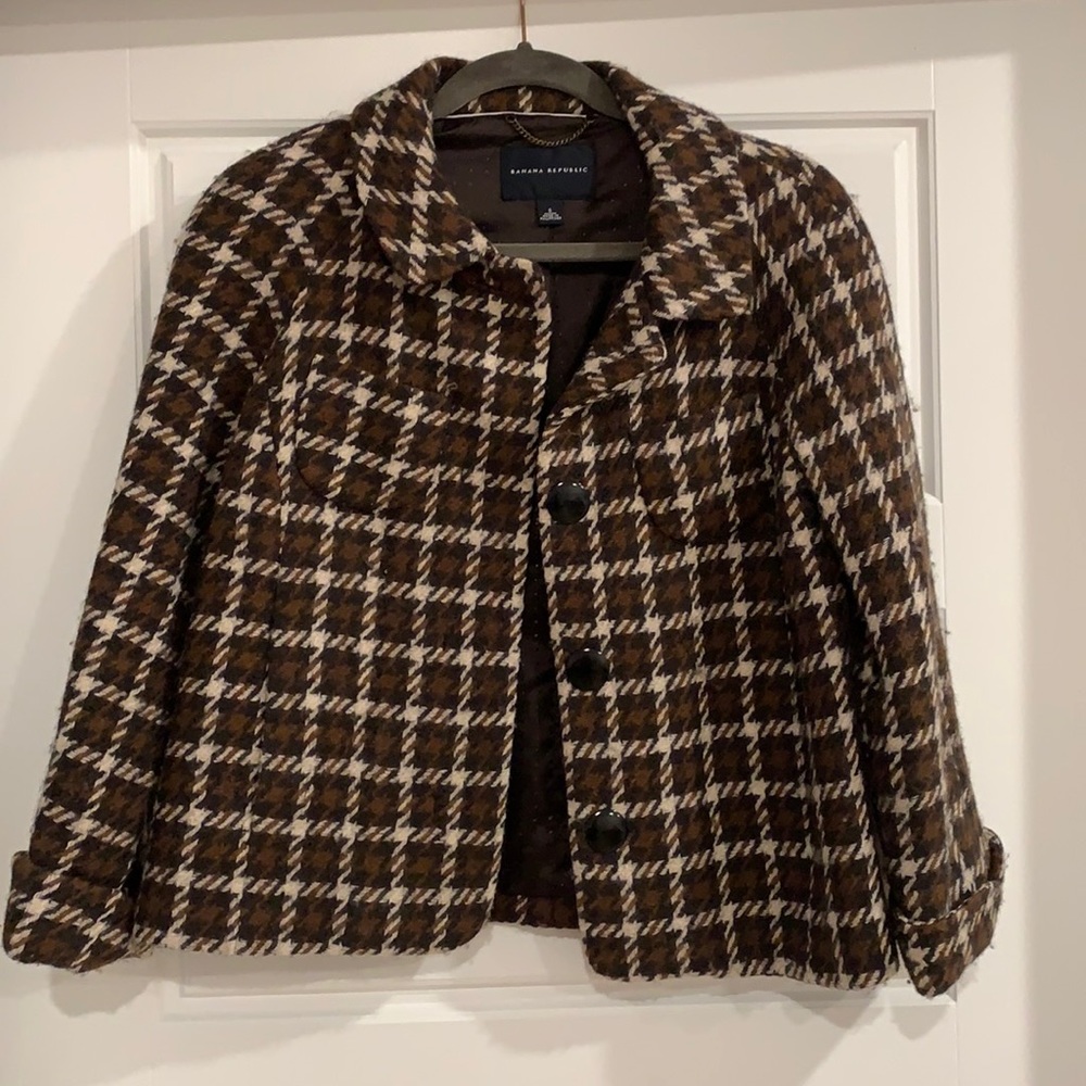 Banana republic herringbone blazer small